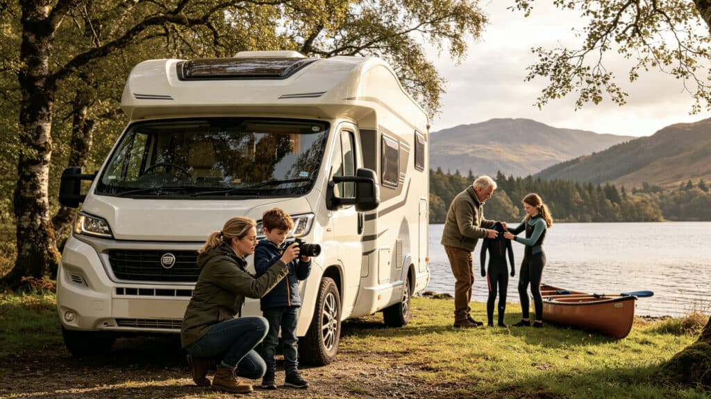 family caravan holiday scotland